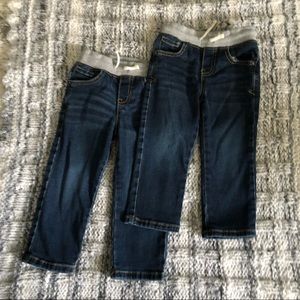2 Pair of EUC Elastic Waist Jeans